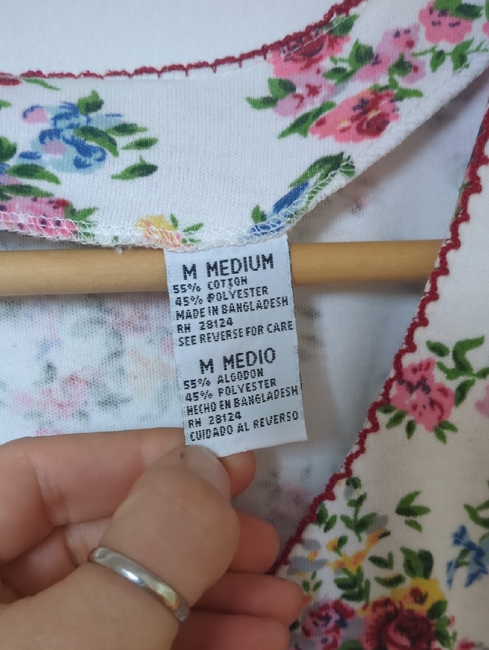 Vintage Floral Tie-Front White Midi Dress - Picture 2 of 5